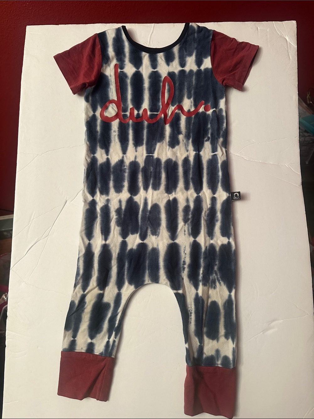 Rags “duh” romper.